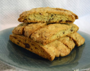 Read more about the article Almond Biscotti with Ghirardelli Cocoa Nib Chocolate