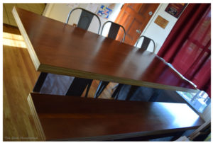 Read more about the article Mahogany Plywood Dining Table with I-beam legs