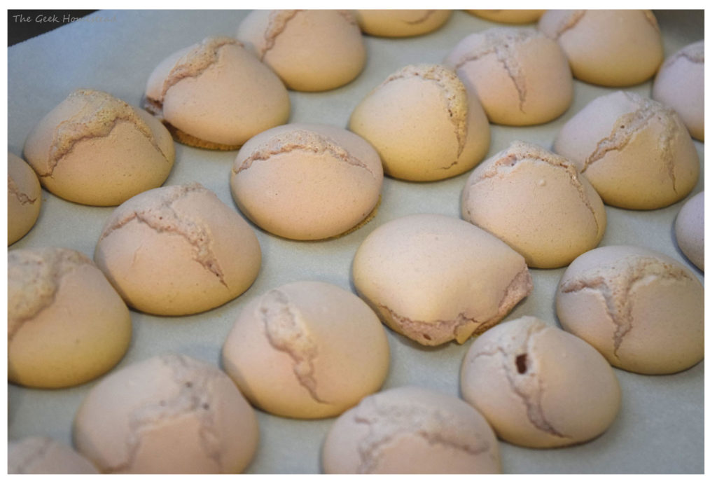 lavender macarons volcanoed