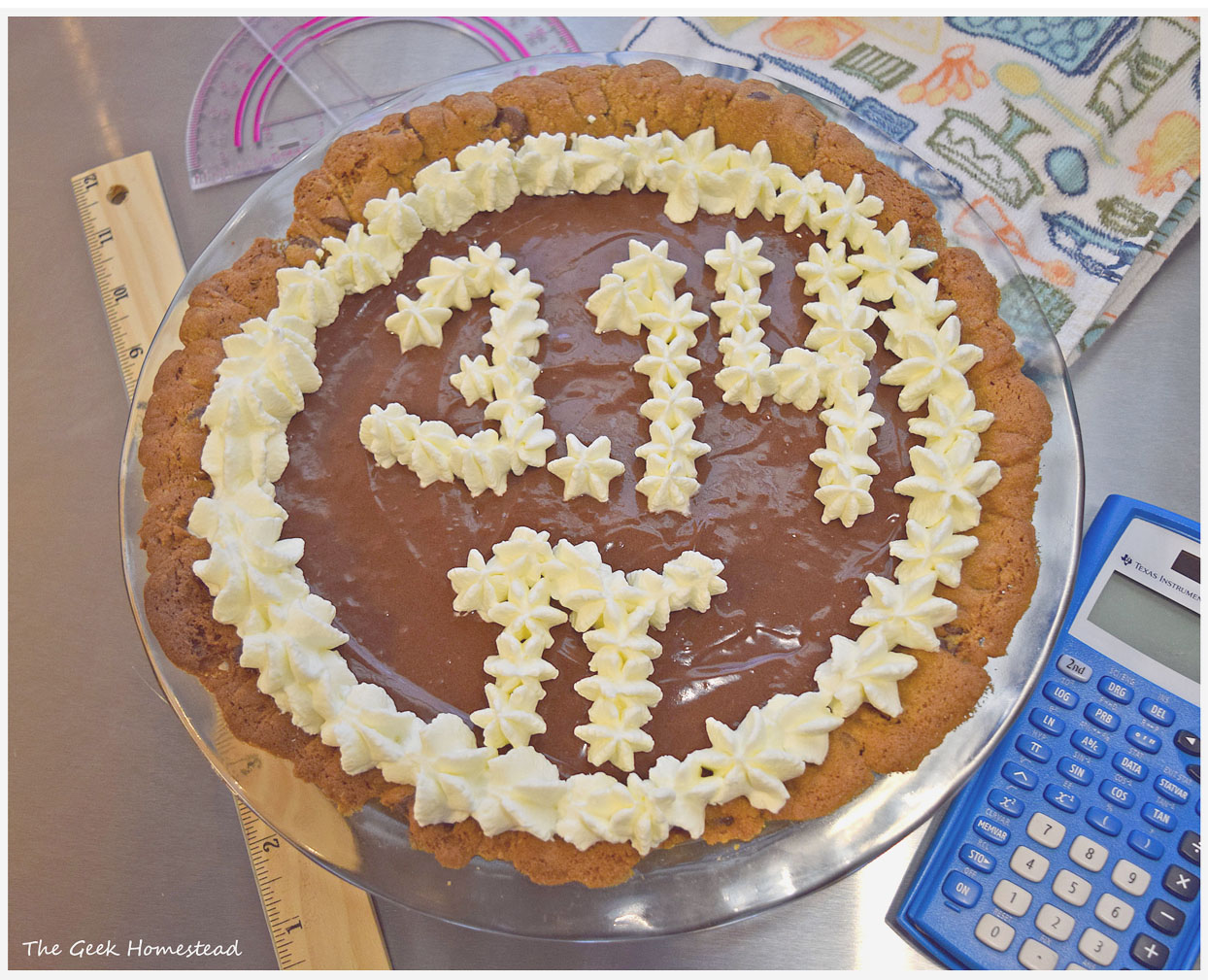 Read more about the article Pi Day Pie: Chocolate Truffle Pie in a Chocolate Chip Cookie Crust