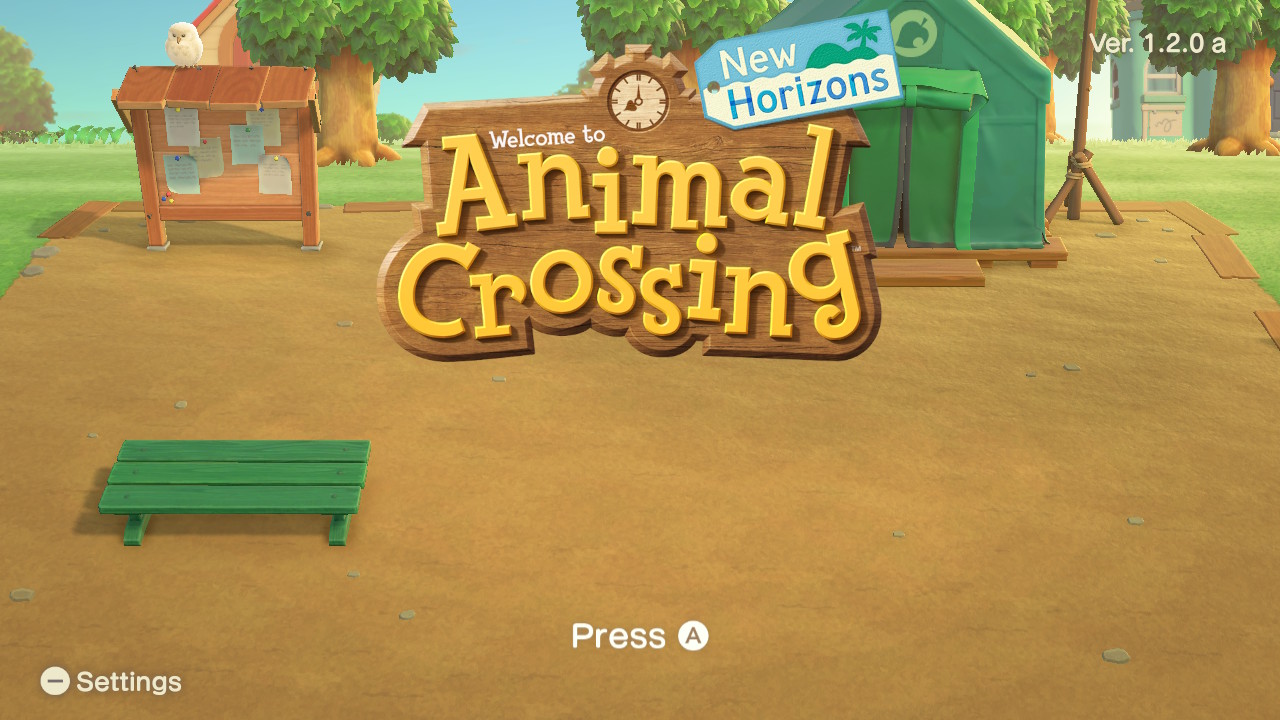 animal crossing new horizons title screen The Geek Homestead